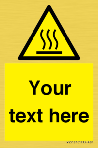 Custom Hot Surface Sign